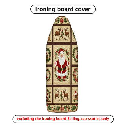1-Piece Christmas Santa Reindeer  Ironing Board Cover, Universal Size, Without Board