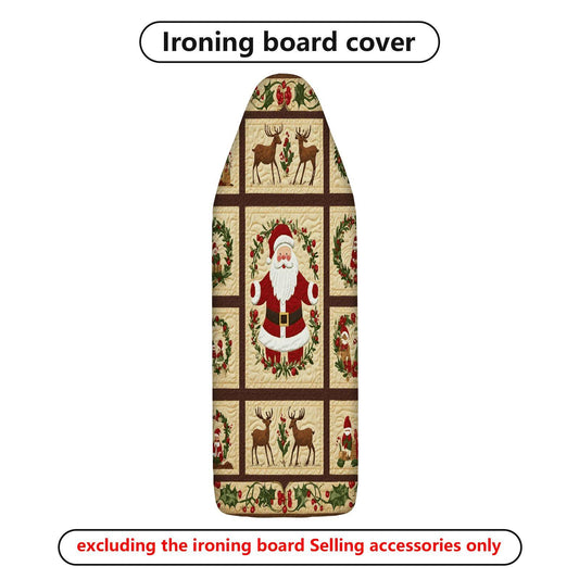 1-Piece Christmas Santa Reindeer  Ironing Board Cover, Universal Size, Without Board