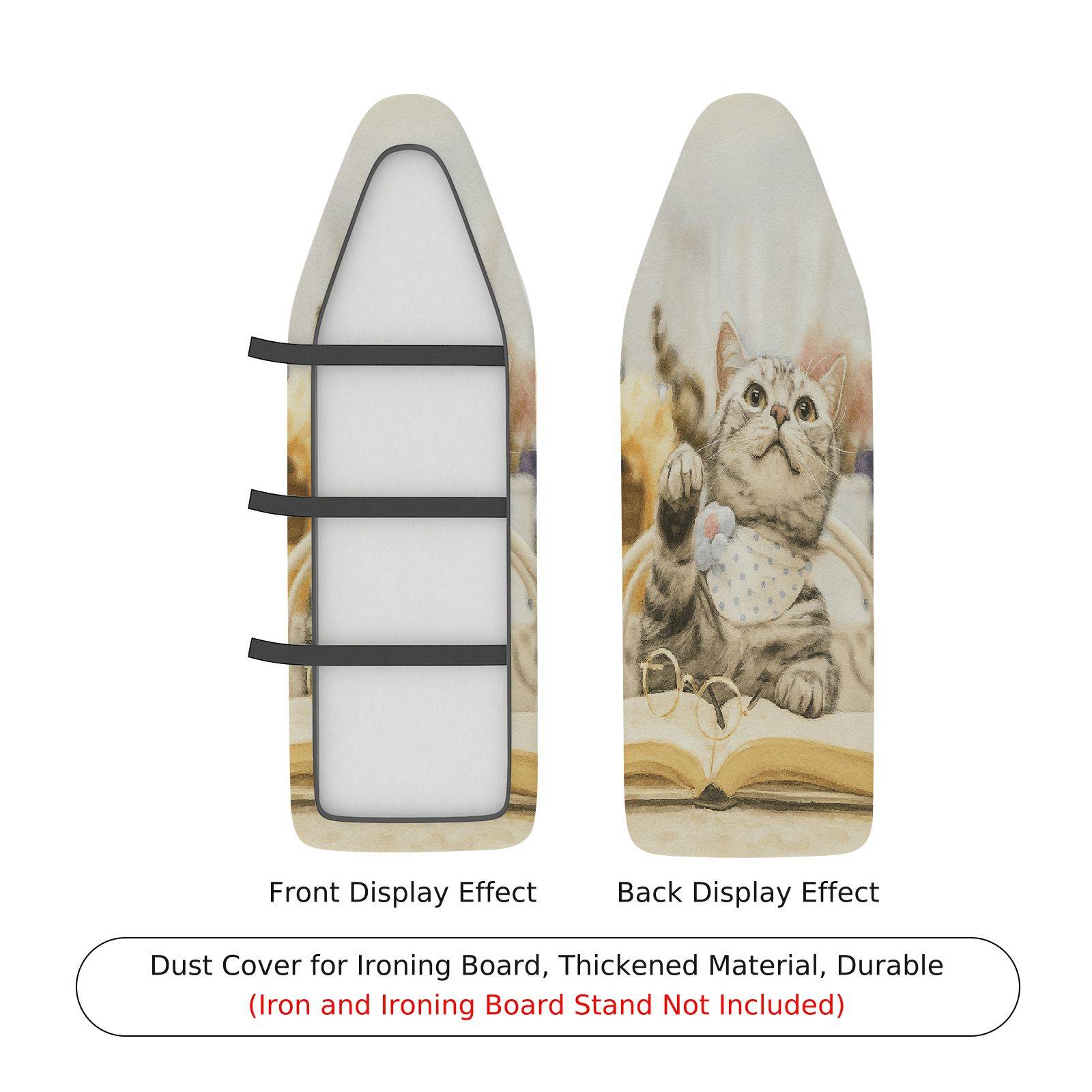 1-Piece Cat Cute Cozy  Ironing Board Cover, Universal Size, Without Board