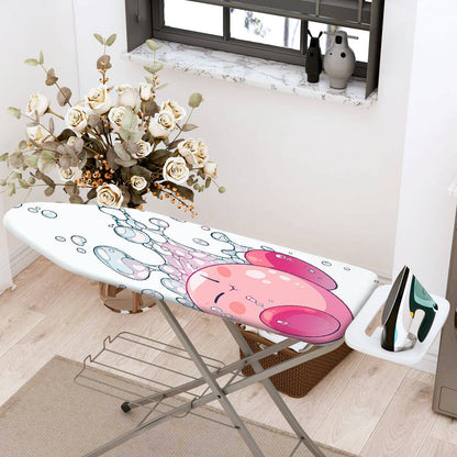 1-Piece Bubbles Cute Pink  Ironing Board Cover, Universal Size, Without Board