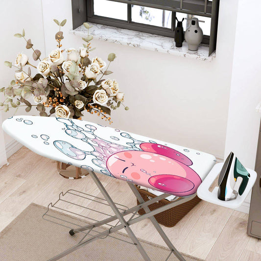 1-Piece Bubbles Cute Pink  Ironing Board Cover, Universal Size, Without Board