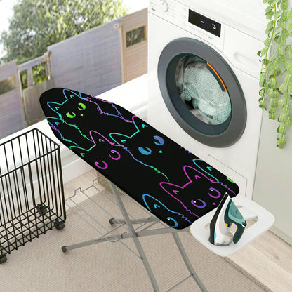 1-Piece Colorful Cat Fun  Ironing Board Cover, Universal Size, Without Board