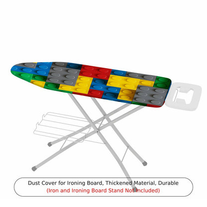 1-Piece Colorful Block Pattern Fun Bright  Ironing Board Cover, Universal Size, Without Board