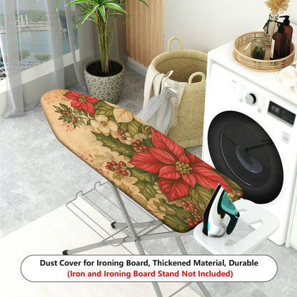 1-Piece Christmas Floral Festive  Ironing Board Cover, Universal Size, Without Board