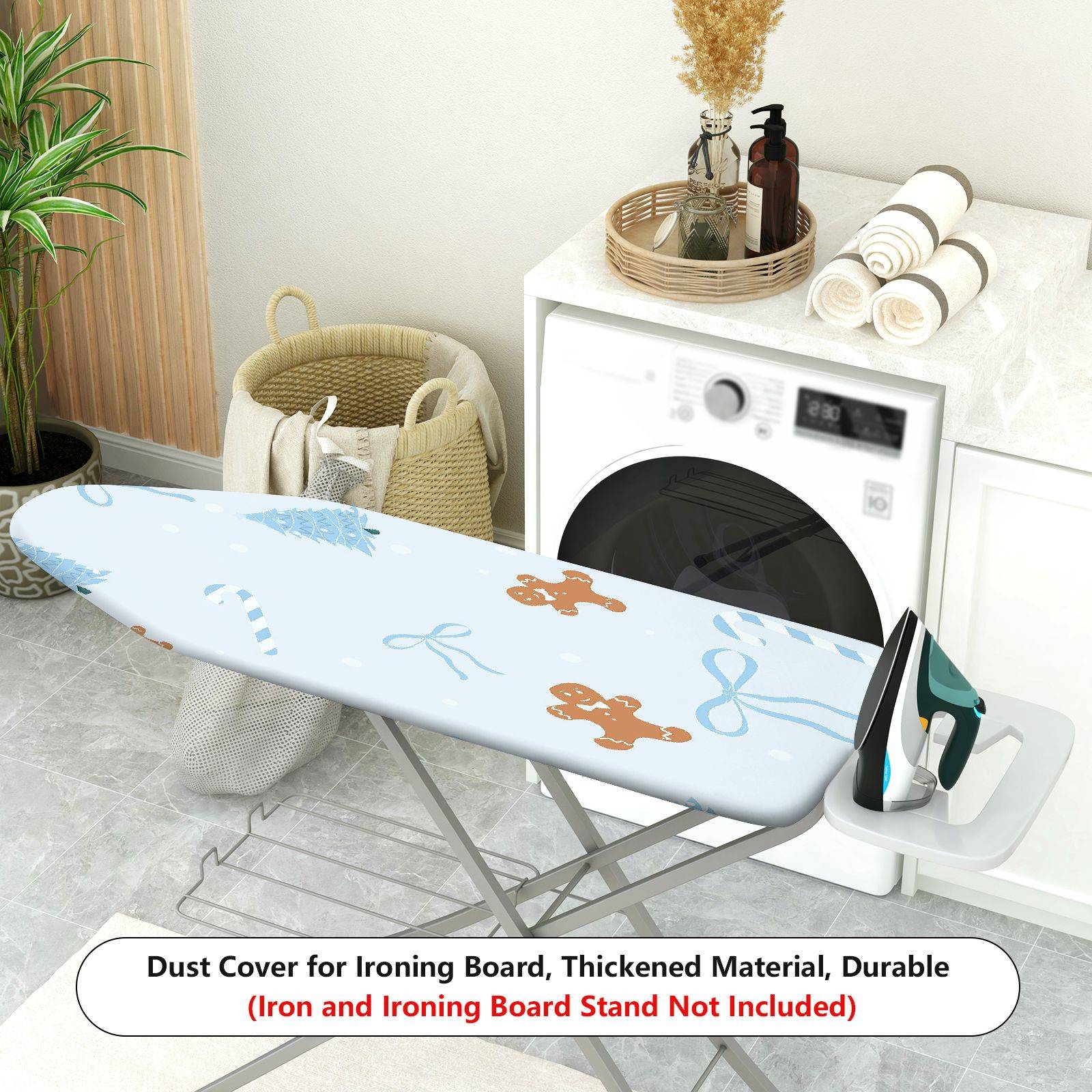 1-Piece Christmas Candy Holiday  Ironing Board Cover, Universal Size, Without Board