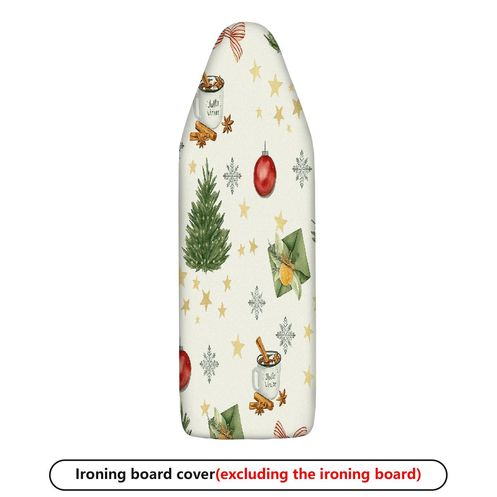 1-Piece Christmas Tree Ornament Star  Ironing Board Cover, Universal Size, Without Board