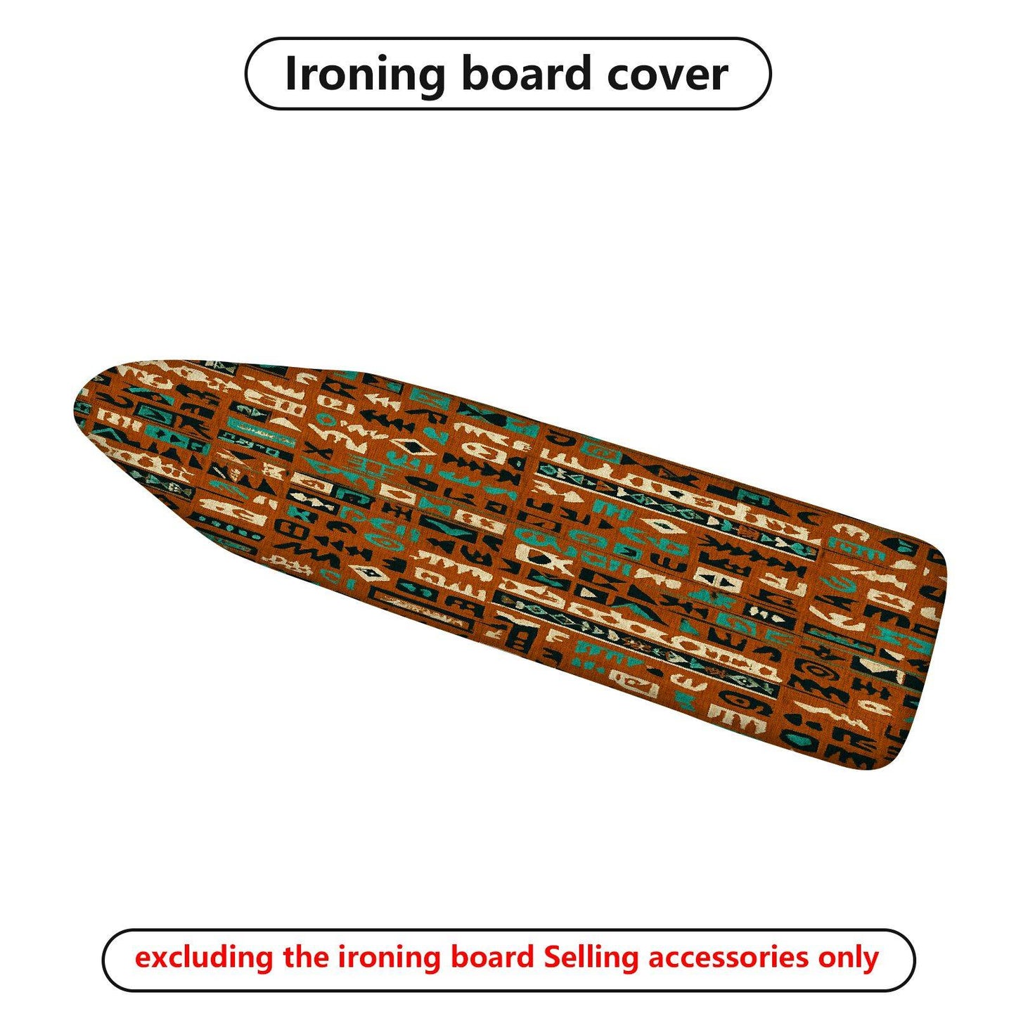 1-Piece Abstract Geometric Tribal  Ironing Board Cover, Universal Size, Without Board