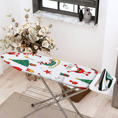 1-Piece Christmas Santa Tree Snowman  Ironing Board Cover, Universal Size, Without Board