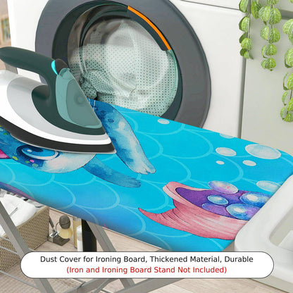1-Piece Cute Blue  Cat  Ironing Board Cover, Universal Size, Without Board
