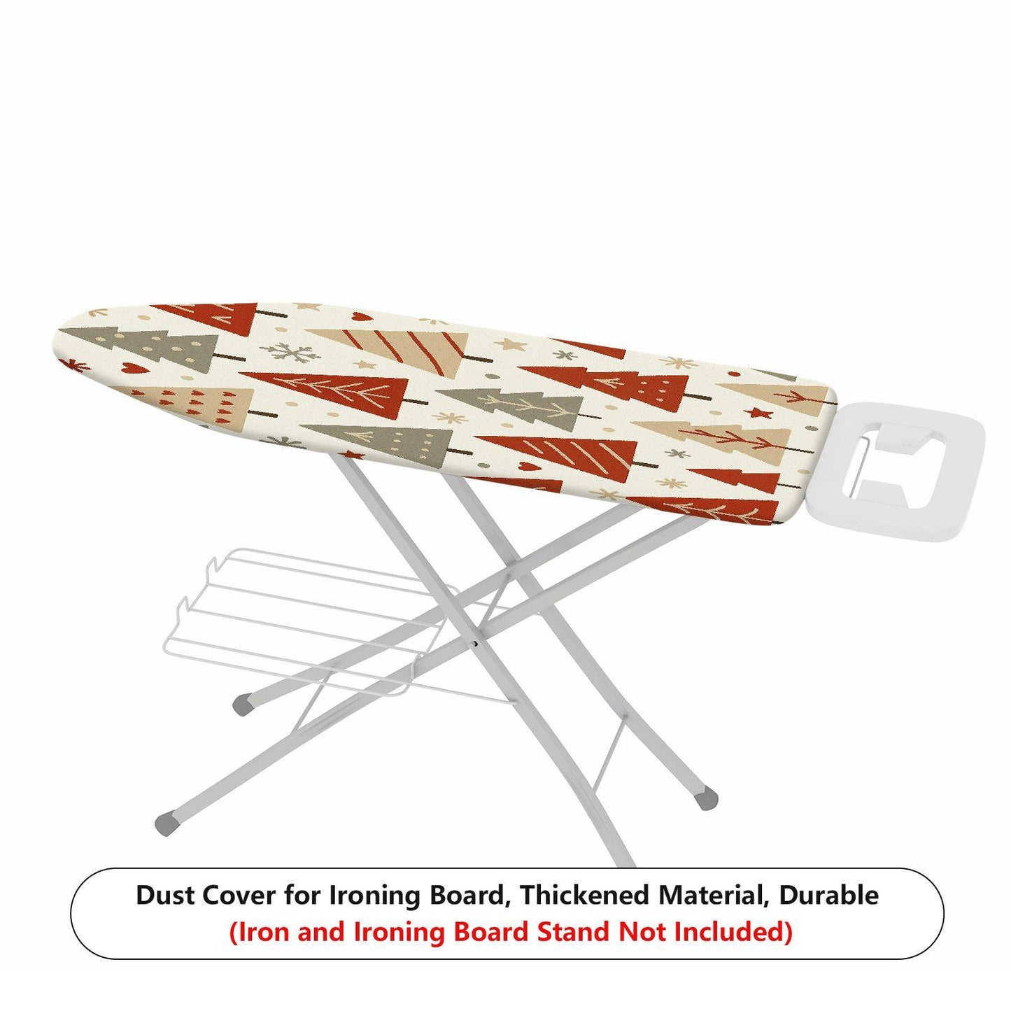 1-Piece Festive Christmas Tree Winter  Ironing Board Cover, Universal Size, Without Board