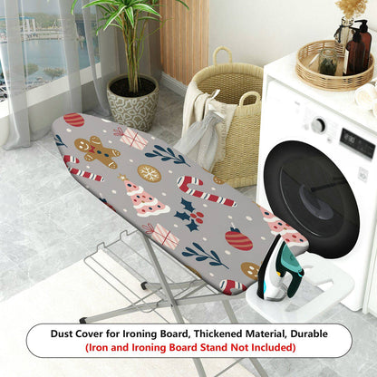1-Piece Christmas Gingerbread Candy  Ironing Board Cover, Universal Size, Without Board