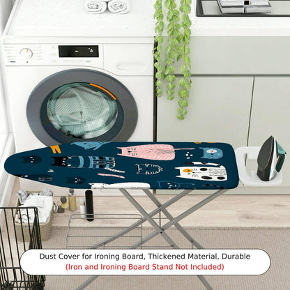 1-Piece Cat Design Fun  Animal  Ironing Board Cover, Universal Size, Without Board