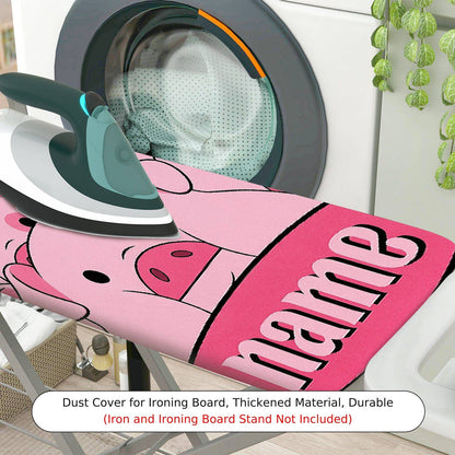 1-Piece Pink Pig Cute  Ironing Board Cover, Universal Size, Without Board