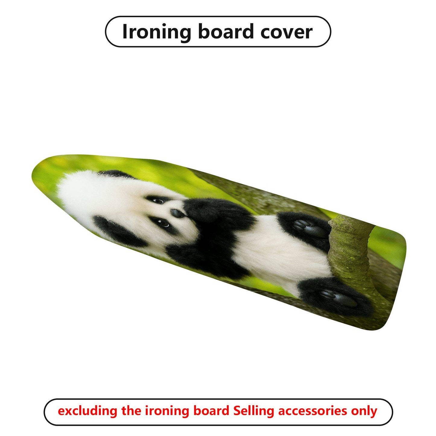 1-Piece Cute Panda Forest Animal  Ironing Board Cover, Universal Size, Without Board