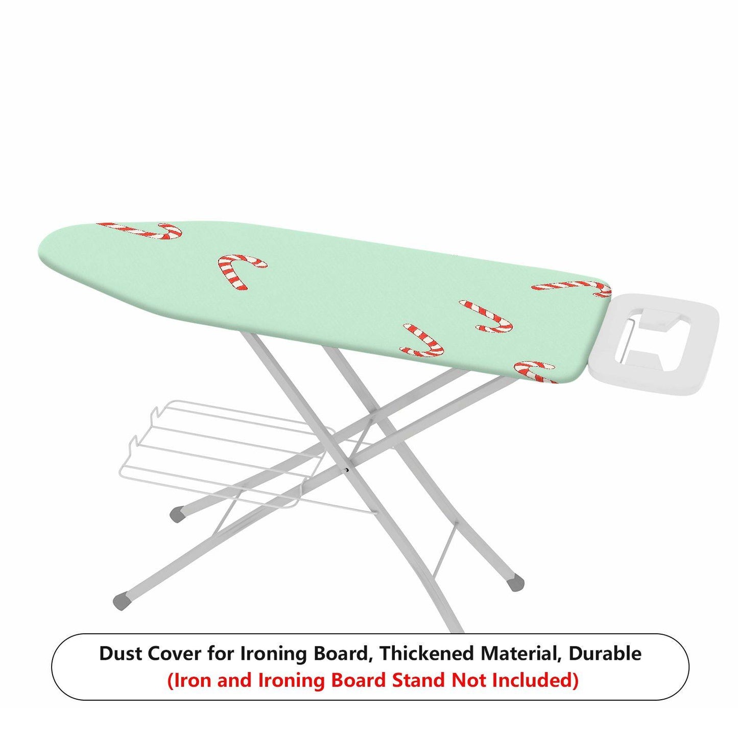1-Piece Christmas Candy Cane Pattern Festive Holiday  Ironing Board Cover, Universal Size, Without Board