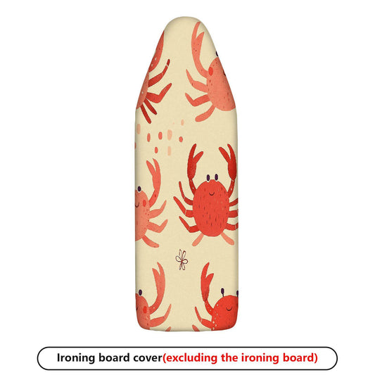 1-Piece Crab Pattern Fun Colorful  Ironing Board Cover, Universal Size, Without Board