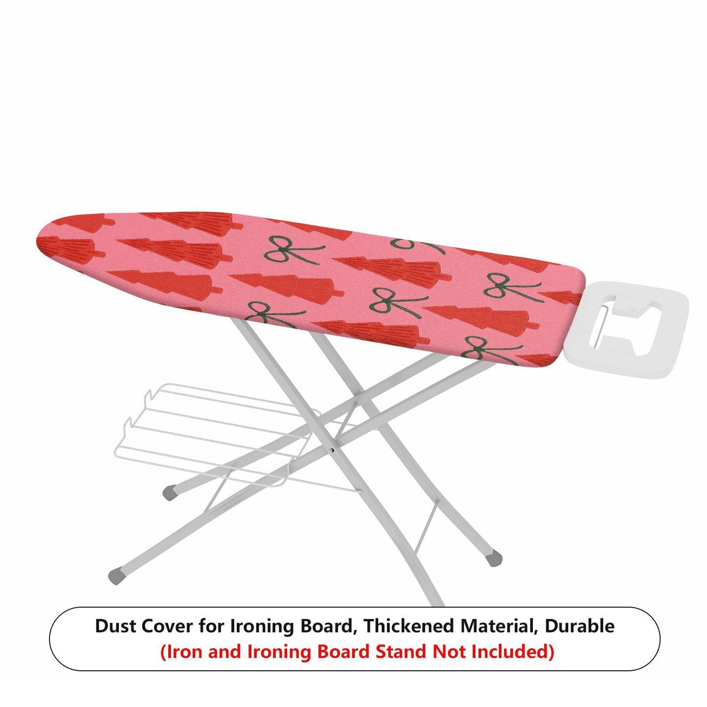 1-Piece Christmas Tree Bowknot Red  Ironing Board Cover, Universal Size, Without Board