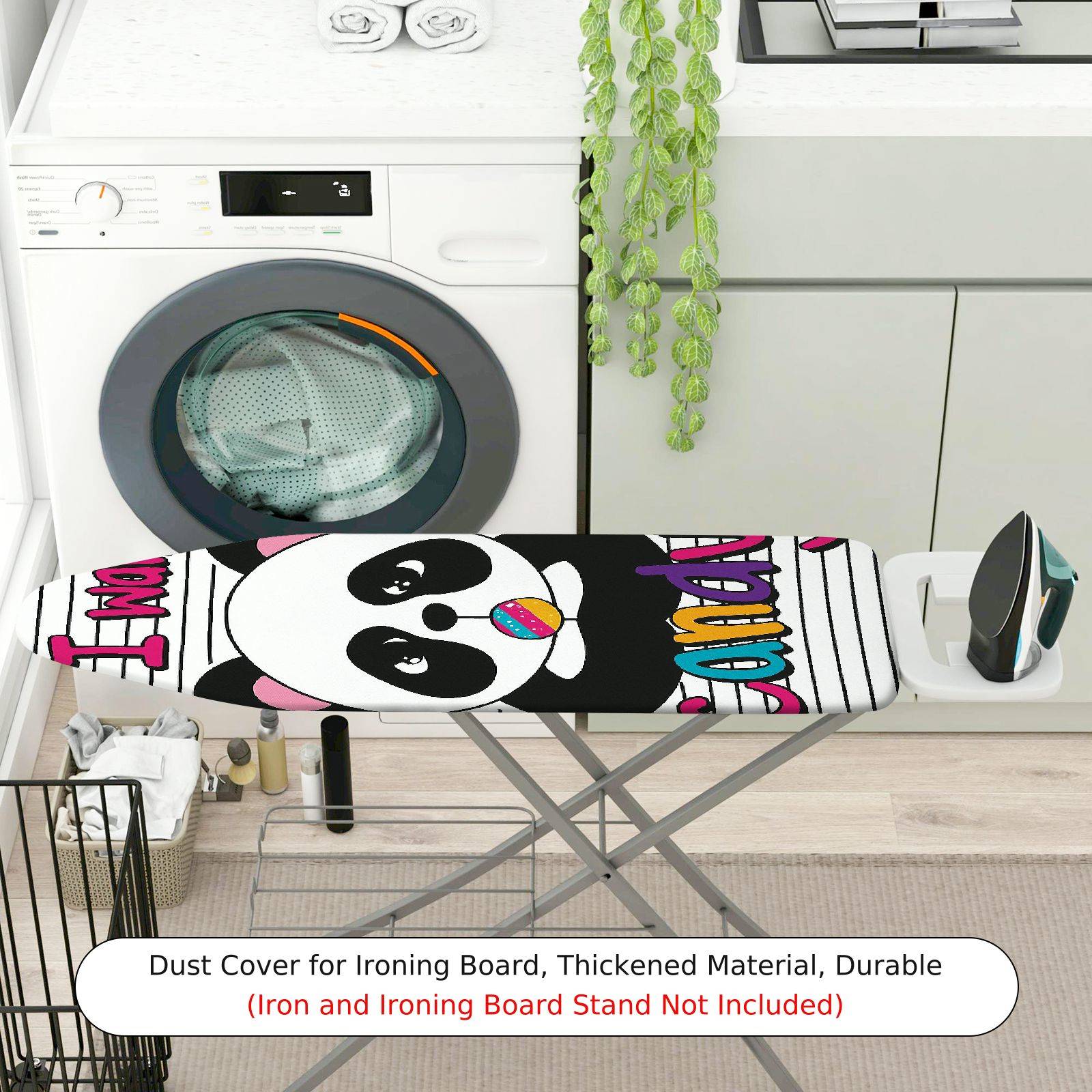 1-Piece Panda Cute  Ironing Board Cover, Universal Size, Without Board