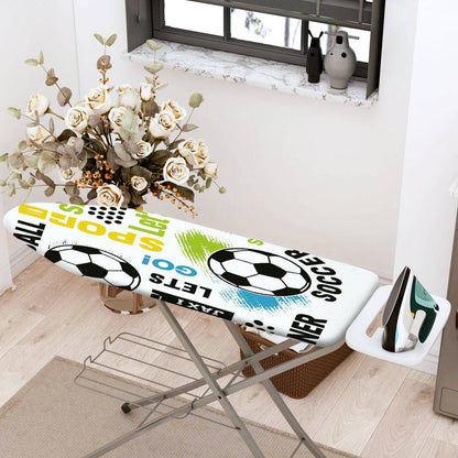 1-Piece Soccer Fun Colorful  Ironing Board Cover, Universal Size, Without Board