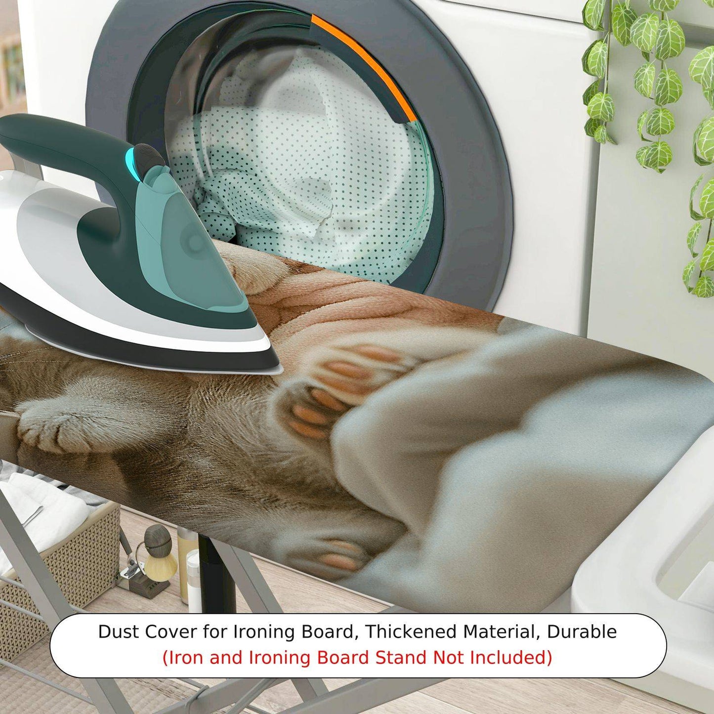 1-Piece Cat Cute Cozy  Ironing Board Cover, Universal Size, Without Board