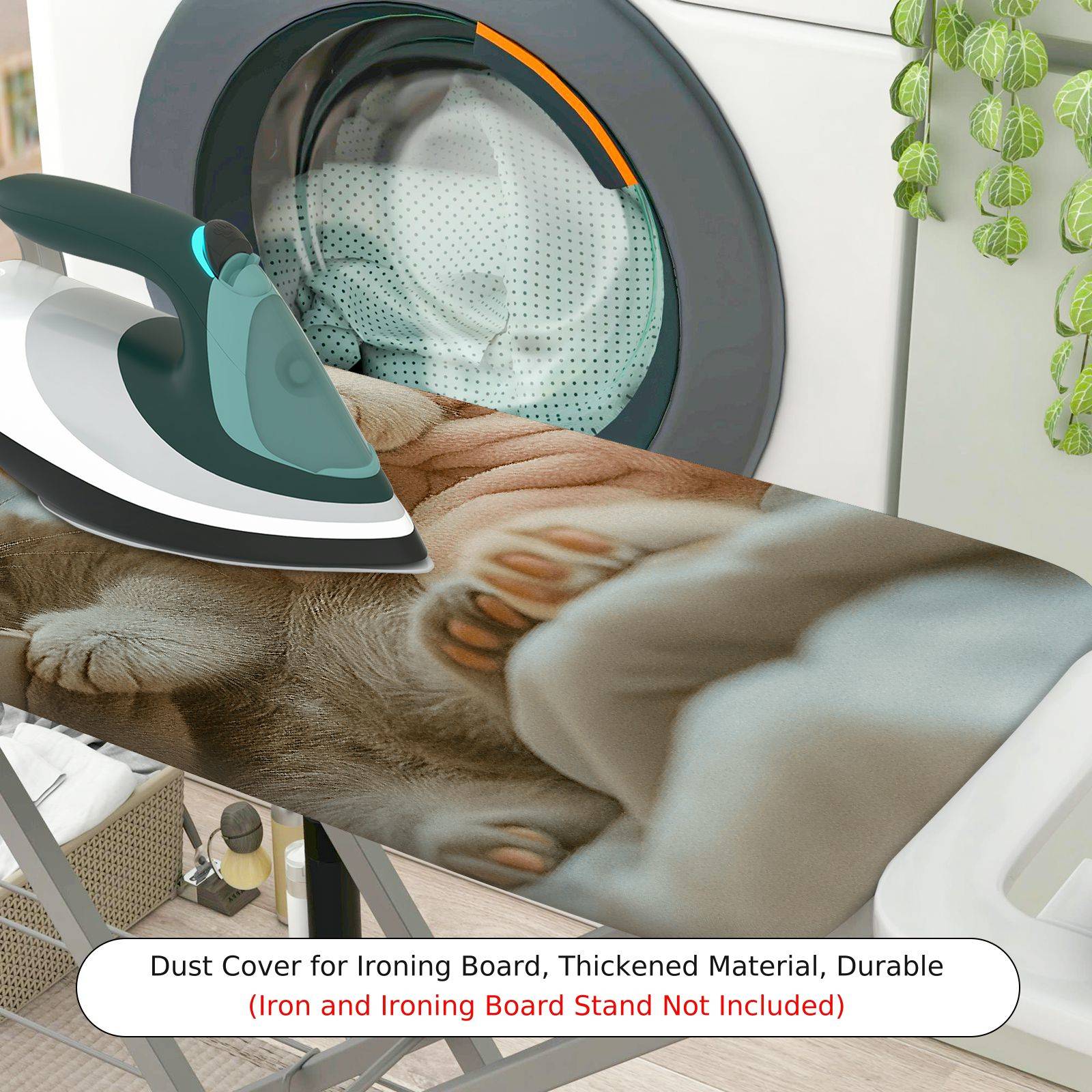 1-Piece Cat Cute Cozy  Ironing Board Cover, Universal Size, Without Board