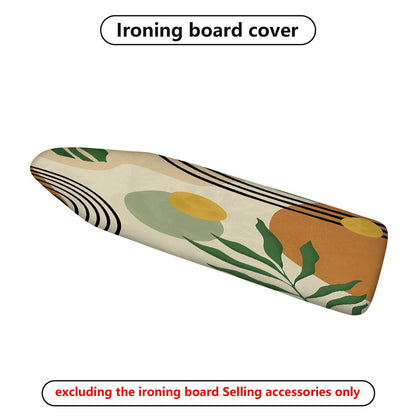 1-Piece Abstract Botanical Stripe  Ironing Board Cover, Universal Size, Without Board