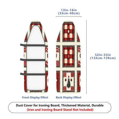 1-Piece Christmas Tree Button Heart  Ironing Board Cover, Universal Size, Without Board