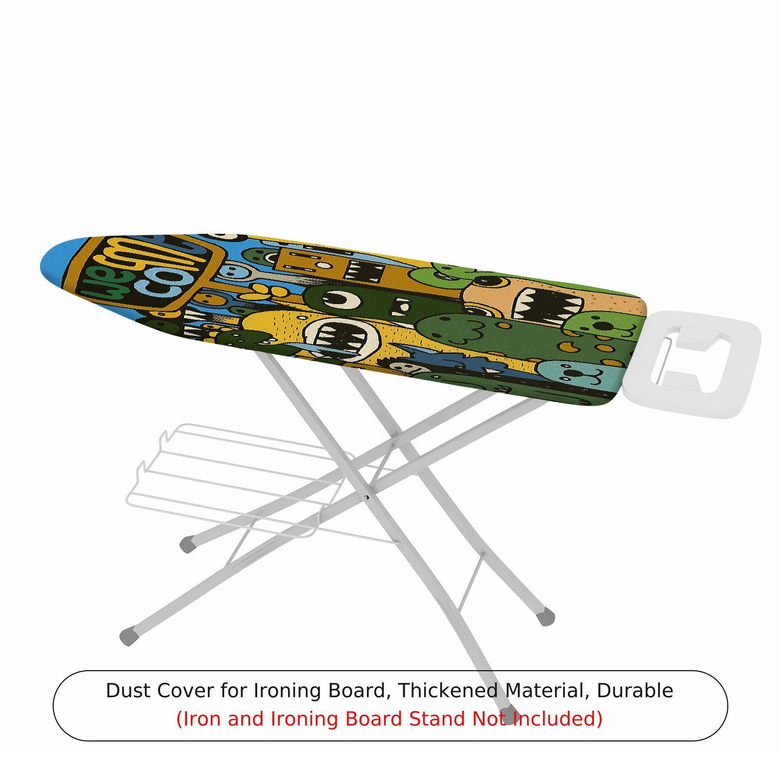 1-Piece Fun Bright  Ironing Board Cover, Universal Size, Without Board