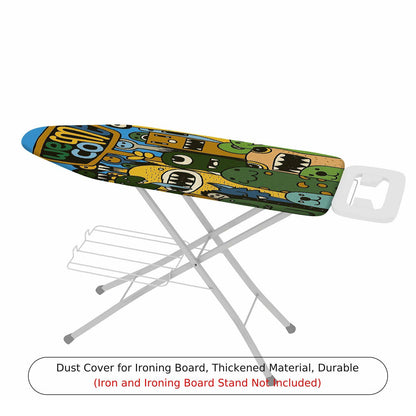1-Piece Fun Bright  Ironing Board Cover, Universal Size, Without Board