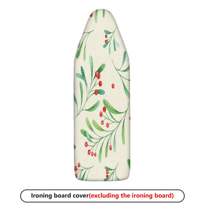 1-Piece Christmas Greenberry Leaf  Ironing Board Cover, Universal Size, Without Board