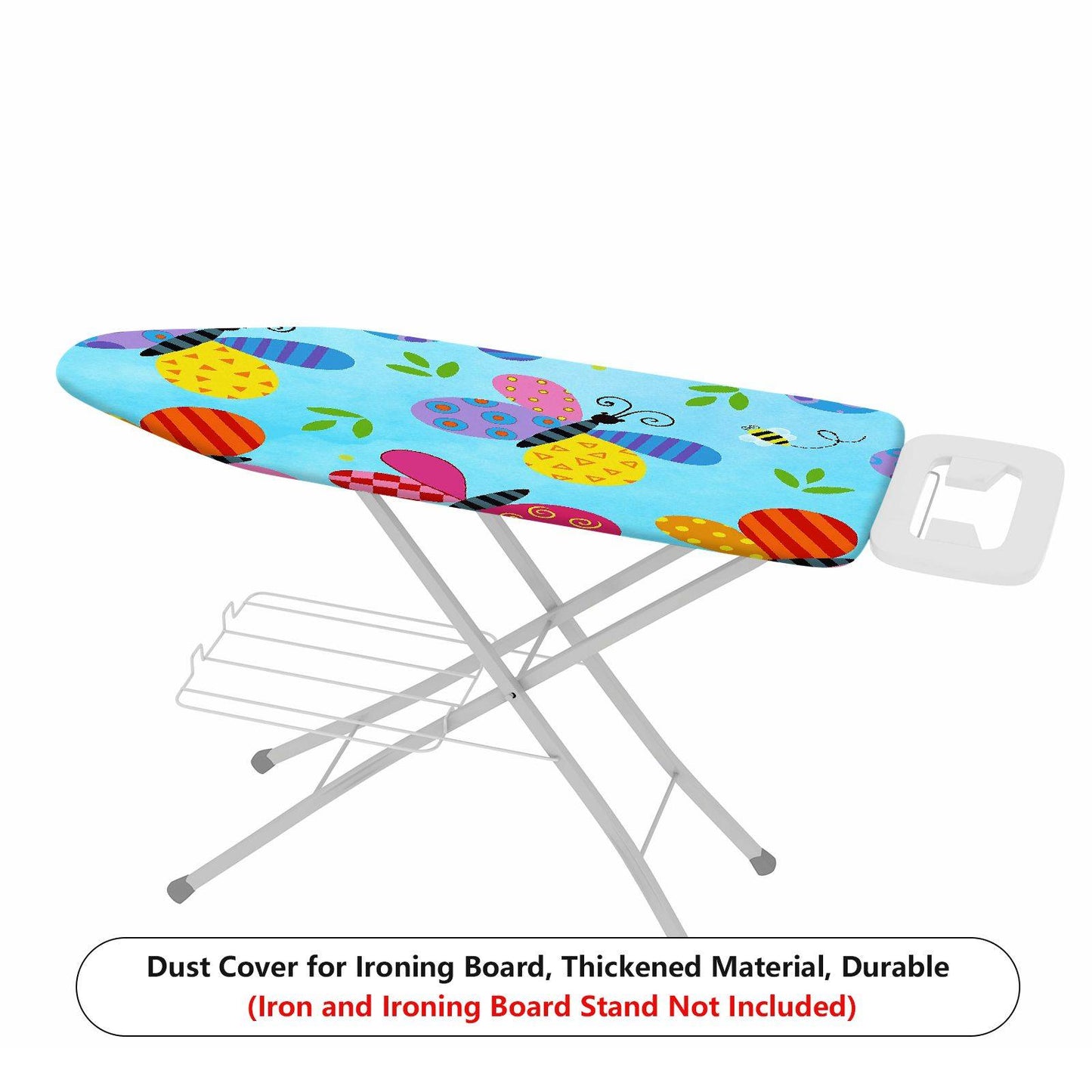 1-Piece Butterfly Colorful Print Fun  Ironing Board Cover, Universal Size, Without Board