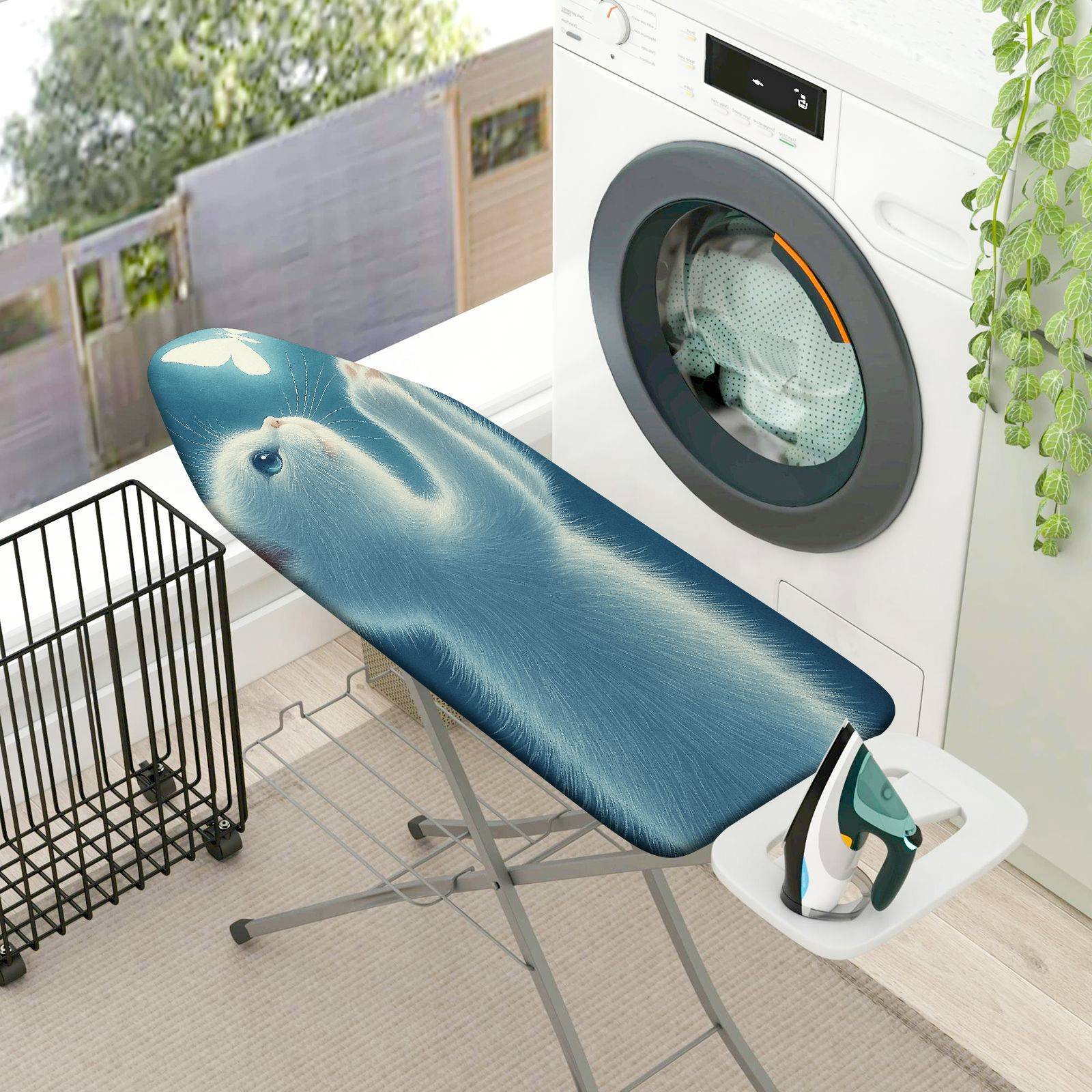 1-Piece Cat Cute Animal  Ironing Board Cover, Universal Size, Without Board