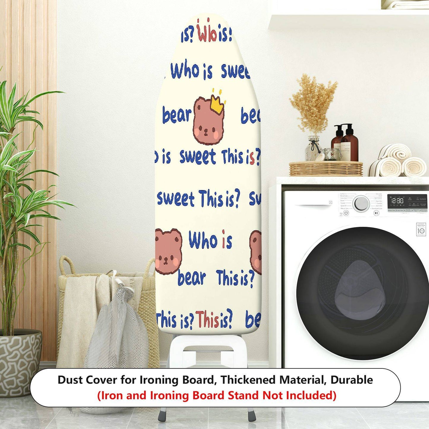 1-Piece Cute Bear  Printed  Ironing Board Cover, Universal Size, Without Board