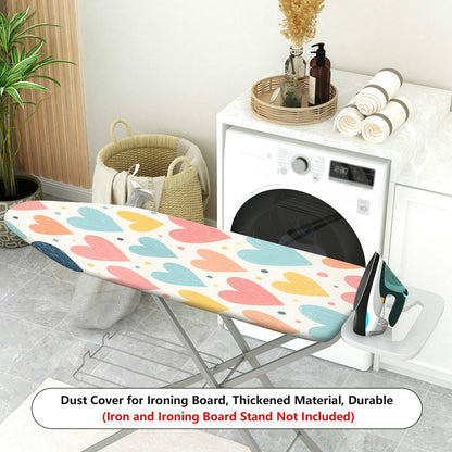 1-Piece Heart Shape Colorful Pattern Cute  Ironing Board Cover, Universal Size, Without Board