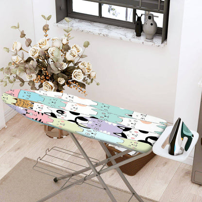 1-Piece Cute Cat Pattern Multicolor Fun  Ironing Board Cover, Universal Size, Without Board