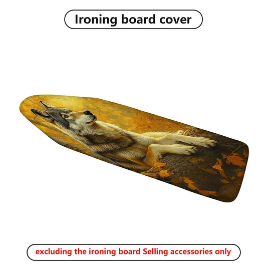 1-Piece Wolf Canine Autumn  Ironing Board Cover, Universal Size, Without Board