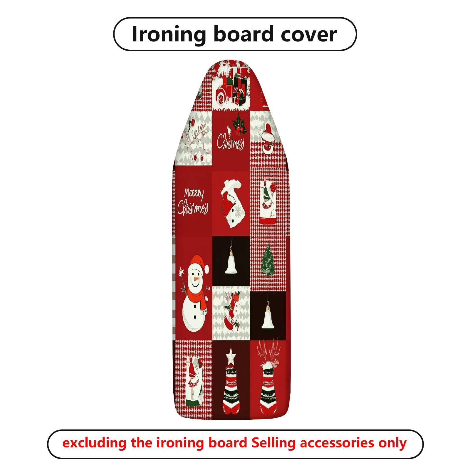 1-Piece Christmas Santa Bell  Ironing Board Cover, Universal Size, Without Board