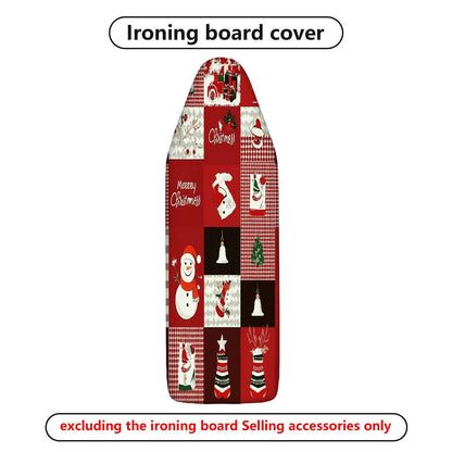 1-Piece Christmas Santa Bell  Ironing Board Cover, Universal Size, Without Board