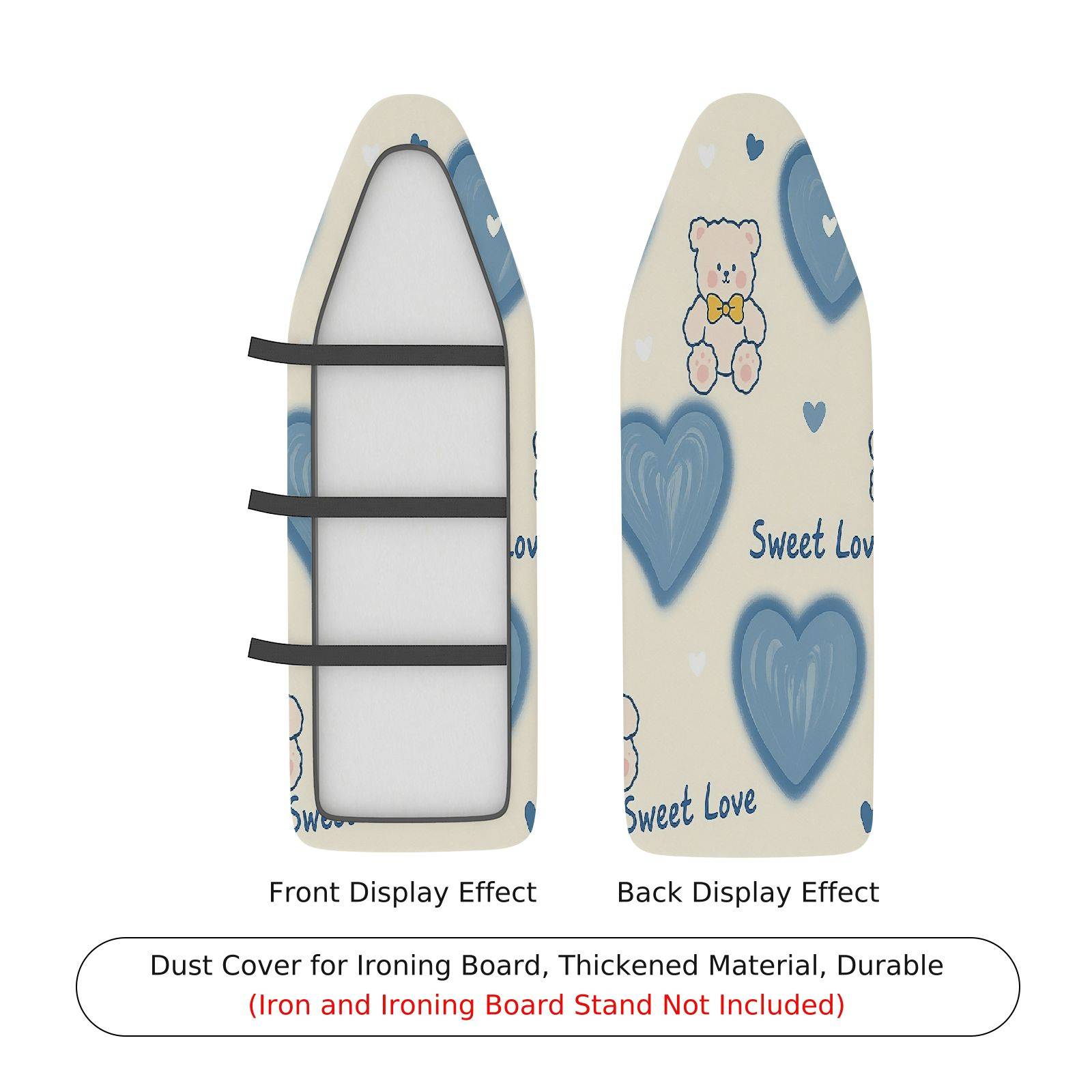 1-Piece Sweet Love Heart Cute  Ironing Board Cover, Universal Size, Without Board