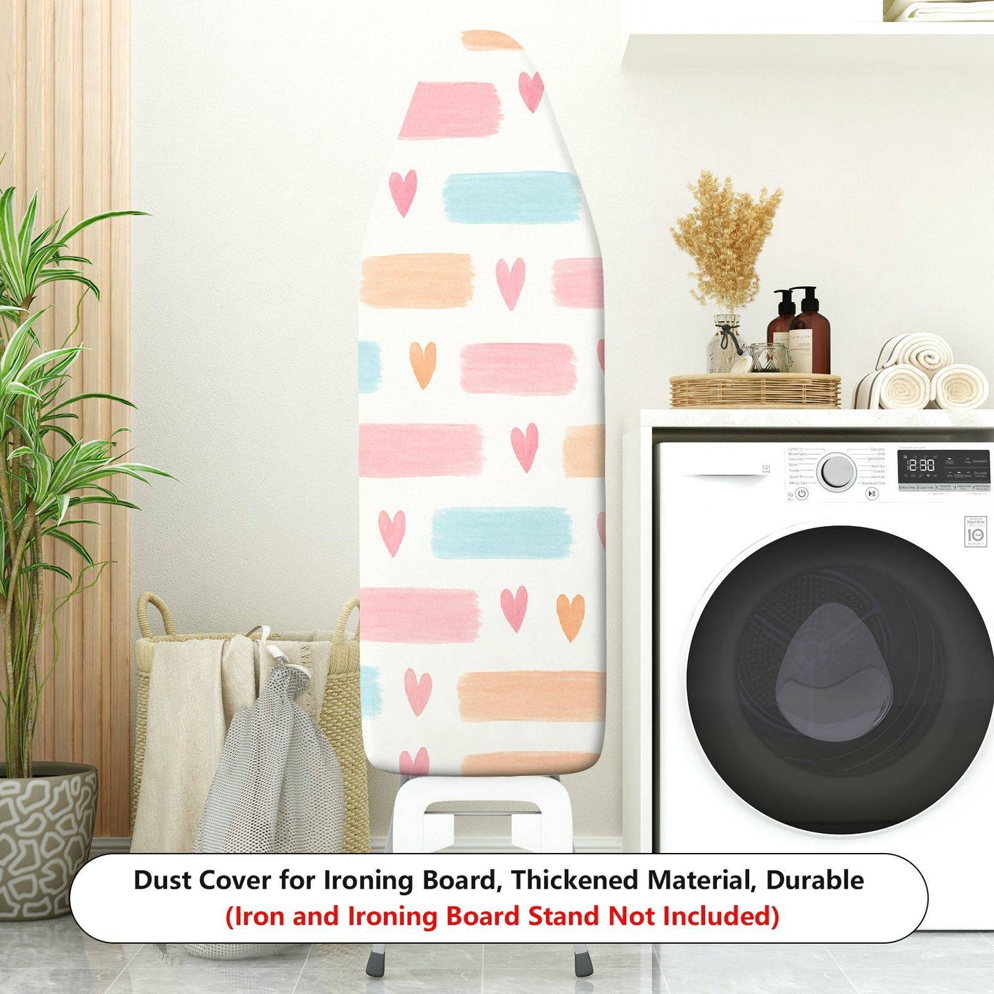 1-Piece Colorful Heart Pattern Cute Design  Ironing Board Cover, Universal Size, Without Board