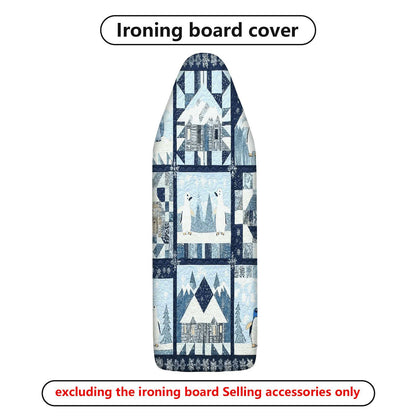 1-Piece Winter Snow Village  Ironing Board Cover, Universal Size, Without Board