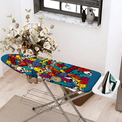 1-Piece Colorful Fun  Ironing Board Cover, Universal Size, Without Board