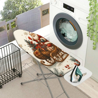 1-Piece Christmas Santa Sleigh  Ironing Board Cover, Universal Size, Without Board