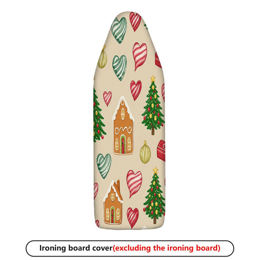 1-Piece Christmas Heart Tree  Ironing Board Cover, Universal Size, Without Board