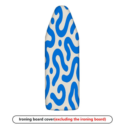 1-Piece Abstract Blue Wave Pattern Modern Design  Ironing Board Cover, Universal Size, Without Board