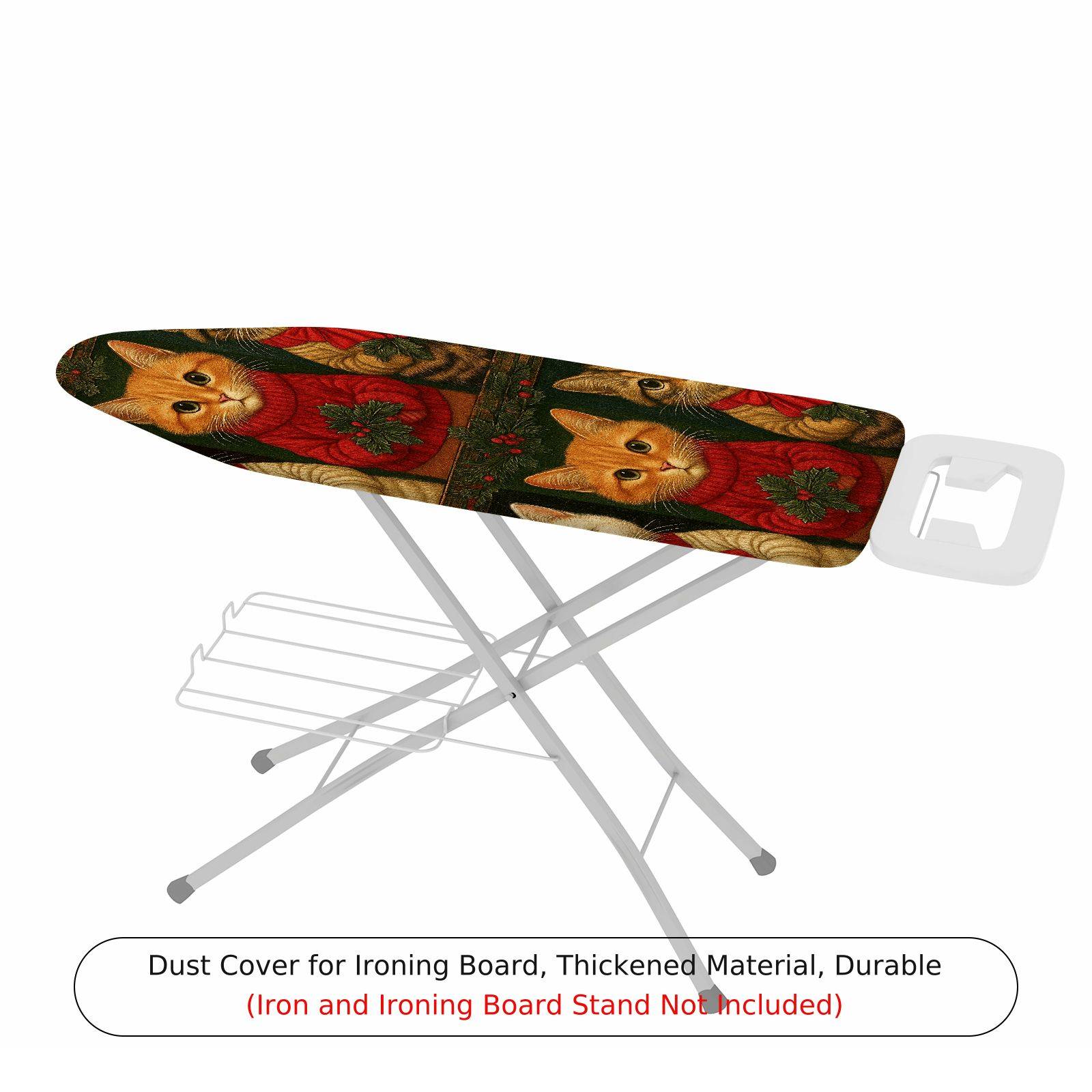 1-Piece Cat Christmas Festive  Ironing Board Cover, Universal Size, Without Board