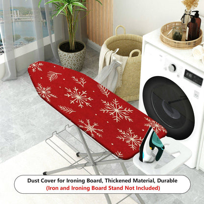 1-Piece Christmas Snowflake Red  Ironing Board Cover, Universal Size, Without Board