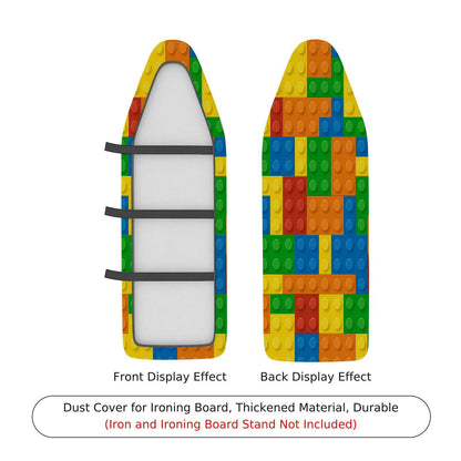 1-Piece Colorful Blocks Pattern Fun  Ironing Board Cover, Universal Size, Without Board