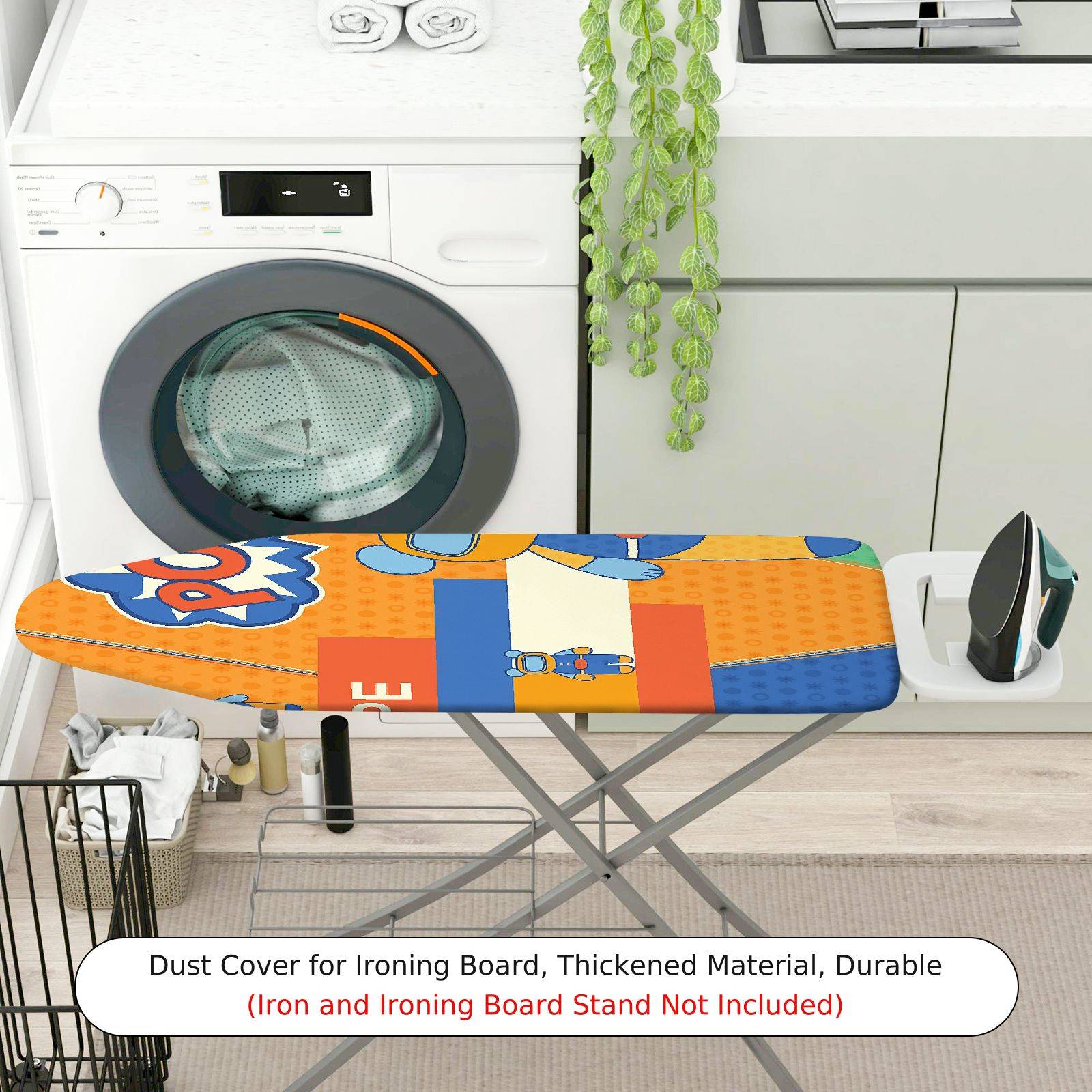 1-Piece Robot Fun  Ironing Board Cover, Universal Size, Without Board