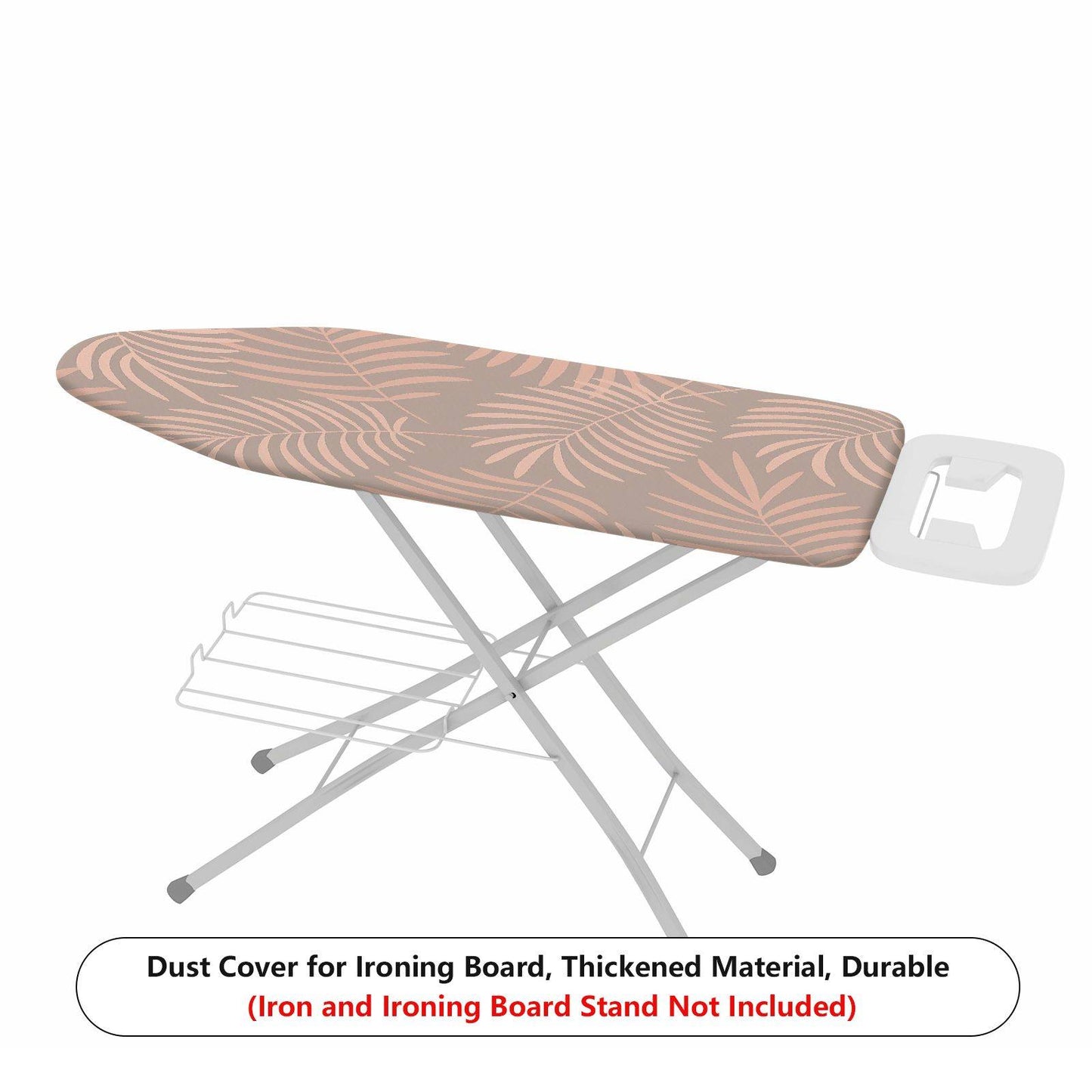 1-Piece Leaf Tropical Beige  Ironing Board Cover, Universal Size, Without Board